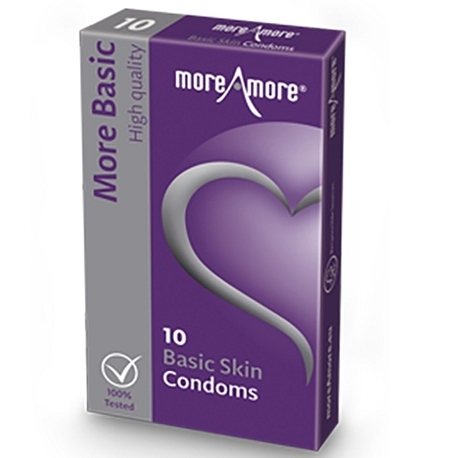Prezerwatywy - MoreAmore Condom Basic Skin 10 szt (1)
