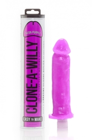 Clone A Willy Kit - Zestaw do klonowania penisa wibrujący - Neon Purple