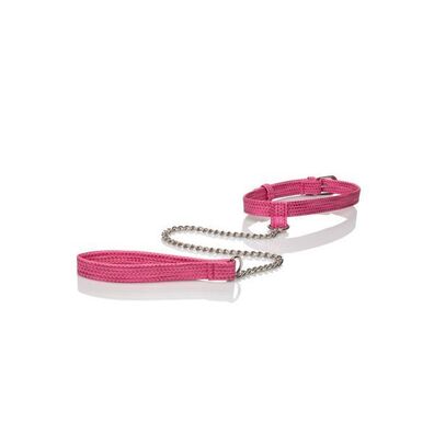 Obroża i smycz - Tickle Me Pink 