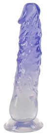 Dildo - Dildo z przyssawką 22,5 cm Crystal Clear