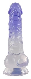 Dildo z przyssawką - Crystal Clear 19,5 cm