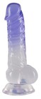 Dildo z przyssawką - Crystal Clear 19,5 cm (3)
