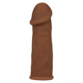 Futurotyczny przedłużacz penisa - brązowym