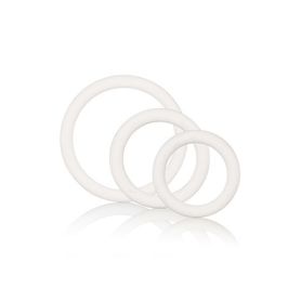 Gumowy pierścień - 3-częściowy zestaw - biały