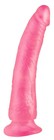 Dildo z przyssawką Slim Seven 20,5 cm Basix Rubber Works - różowy (1)
