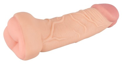 2 w 1 Przedłużka i masturbator Nature Skin