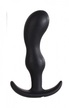 Korek analny silikonowy czarny Smiling 11 cm