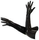 Lateksowe rękawiczki czarne L (2)