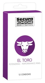 Prezerwatywy -  El Toro z pierścieniem erekcyjnym 12 szt. Secura