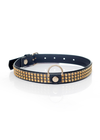 Obroża - Fetish Boss Series Collar with crystals 2 cm gold (1)