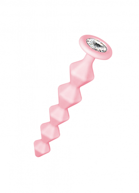 Anal bead with crystal Emotions Chummy Pink