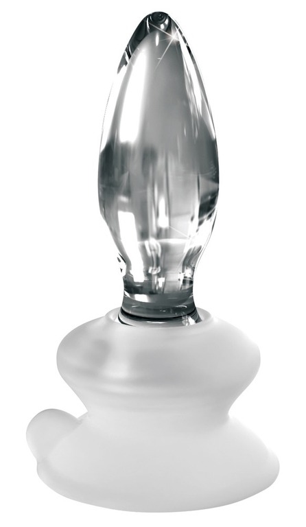 Plug analny - Icicles 91 - transparentny