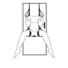 Huśtawka - Leg & Bum Support Over The Door Swing (2)