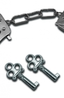 Kajdanki metalowe - S&M Metal Handcuffs (2)