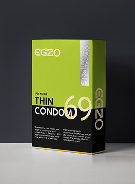 Prezerwatywy -  EGZO traditional condom THIN 3pc (1)