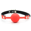Knebel kulka - Ball Gag + Block Rosso (1)