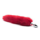 Plug anale con coda Long Fox Tail rossa (3)