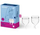 Kubeczki menstruacyjne - Satisfyer Feel Secure Menstrual Cup Transparent (2)