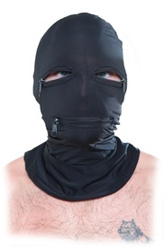 FFS Zipper Face Hood Black