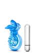 Pierścień-STAY HARD VIBRATING TONGUE RING BLUE