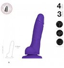 Soft Realistic Dildo Purple S (4)