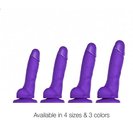 Soft Realistic Dildo Purple S (5)
