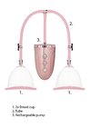 Automatic Rechargeable Breast Pump Set - Medium - Pink (9)