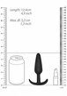 GILLES medium cork butt-plug with handles - Black (3)