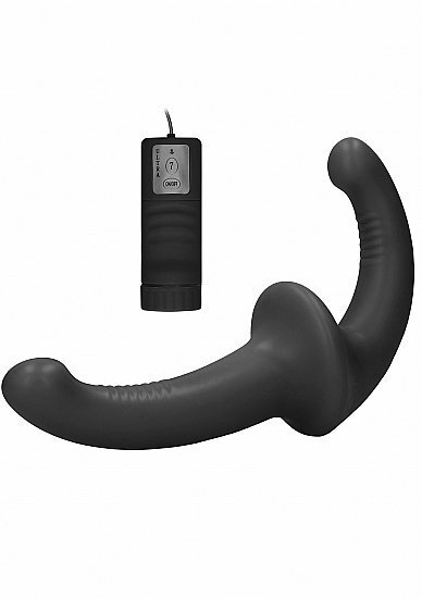 Strap-On mocowany w pochwie z wibracjami - Czarny (4)