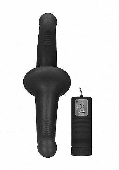 Strap-On mocowany w pochwie z wibracjami - Czarny (3)